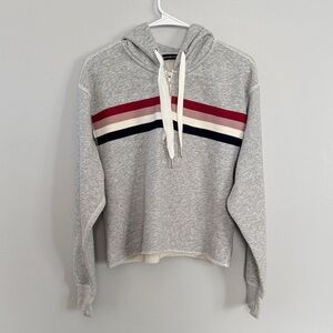 Abercrombie&Fitch Hoodie with Striped Design, Size S, Color Gray